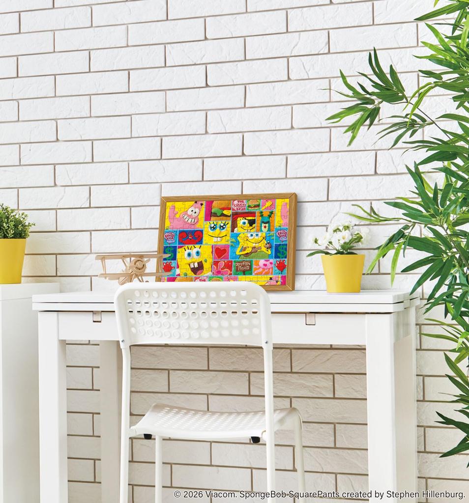 APPLEONE Jigsaw Puzzle SPONGEBOB TILE ART Tile 108 Pieces Made In Japan X Cm SpongeBob 108-094 (SpongeBob Art) 25.7 18.2
