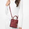MICHAEL KORS Mercer pebbled leather hand-held crossbody bag regular women's dark cherry color