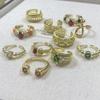 Ring Adjustable Fashionable With Unique Geometric Design For Womens Chic Style