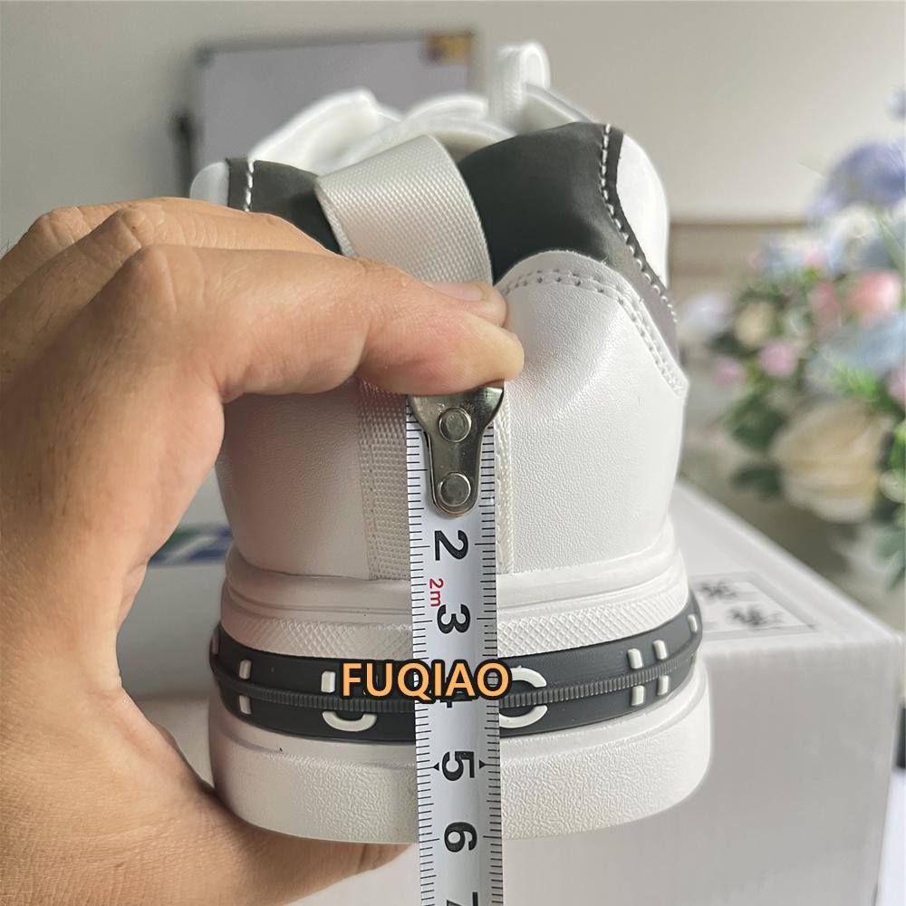 High Quality Lift Sneakers Man Cow Leather Elevator Sports Height Increase Shoes for Men Insoles 6CM Tall Leisure Shoes