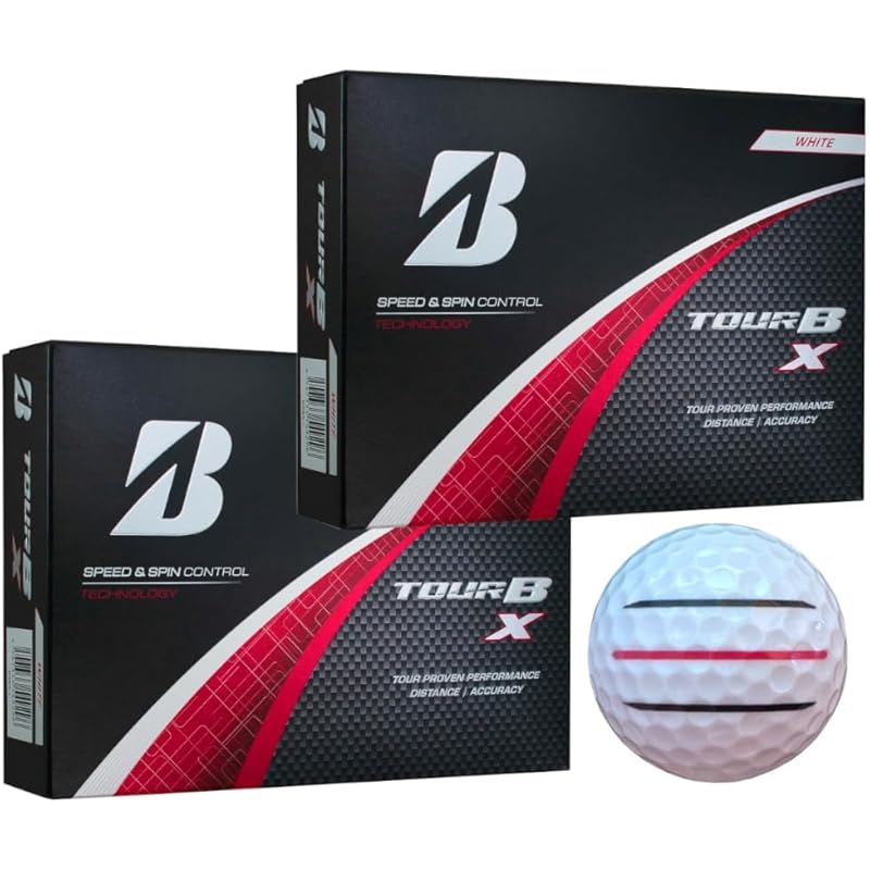 

[Hapiraki_Golf Line] bridgestone golf ball TOUR B X XS 2024 model Contains 3 lines (X_2 dozen white_3 lines)