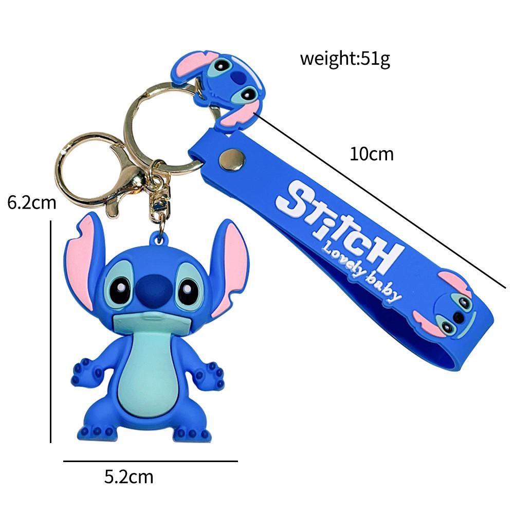 Adorable Pvc Stitch Keychain With Cute Designs Perfect For Holiday Gifts