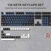 Xiaomi Womier 122 Keys Retro Black PBT Keycap Double Shot Cherry Profile Key Caps for Cherry MX Switches Mechanical Gamer Keyboard