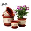 Vaso da Giardino Durevole per Balcone Paesaggistico in Plastica per Fiori Piante Grandi con Fori di Drenaggio & Sottovaso, Fioriera Resistente al Gelo Uso Stagione Intera