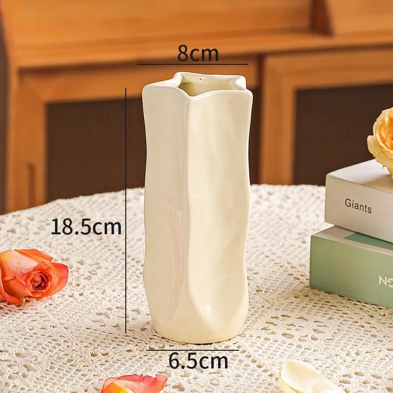 

Роскошная керамическая ваза с гальваническим серебряным покрытием, ваза для цветочной композиции, неправильной формы, фарфоровая, для гидропоники, украшение, предмет интерьера