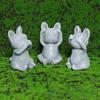 Statue Dog Sculpture Creative Sitting Garden Ornaments Outdoor Flower Beds Decor Gift