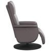 VidaXL Fauteuil inclinable avec repose-pieds gris similicuir 356547
