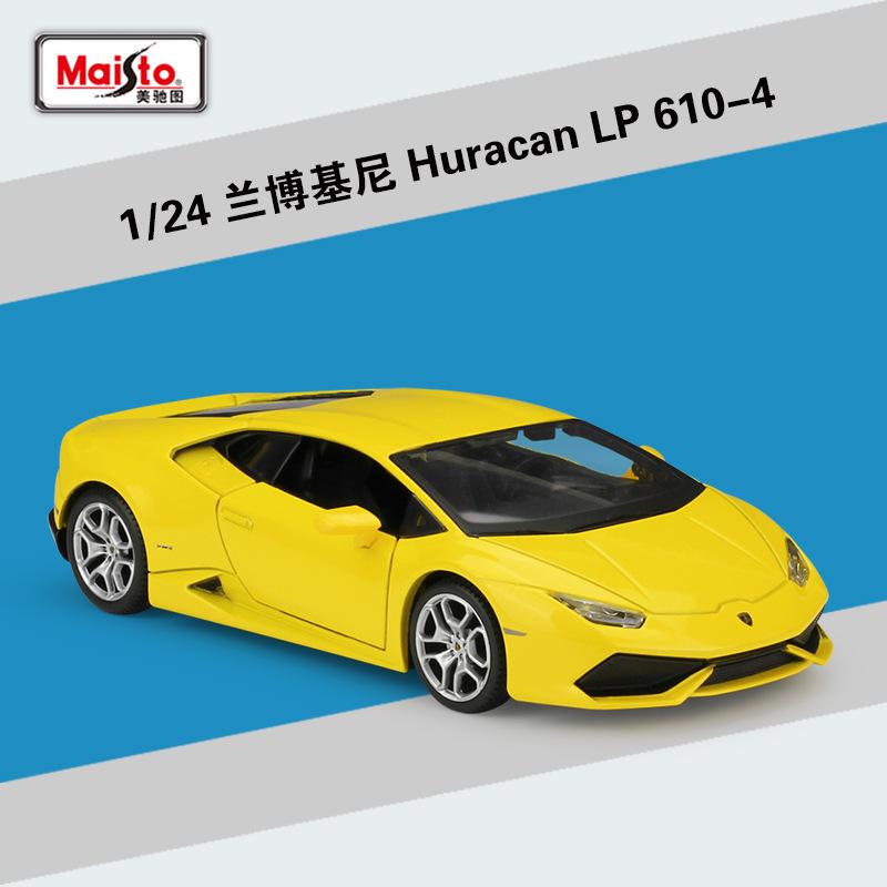Maisto 1:24 Lamborghini Huracan LP610-4 Alloy Car Diecasts & Toy Vehicles Car Model Miniature Scale Model Car For Children