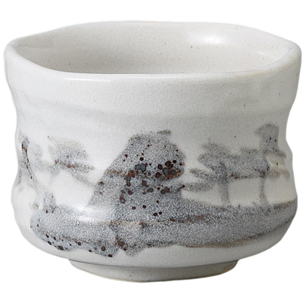 

Matcha Shino Sansui Matcha Design x 8cm Mino Made in Japan Ale-net Bowl, (Small), 11.7 (H), Ware,