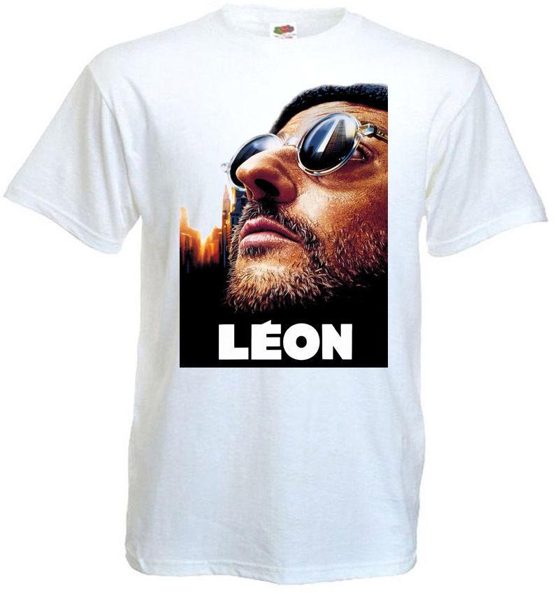

26 Leon The Professional v3 T shirt white movie poster all sizes S-5XL Unisex T-Shirt XXXXL