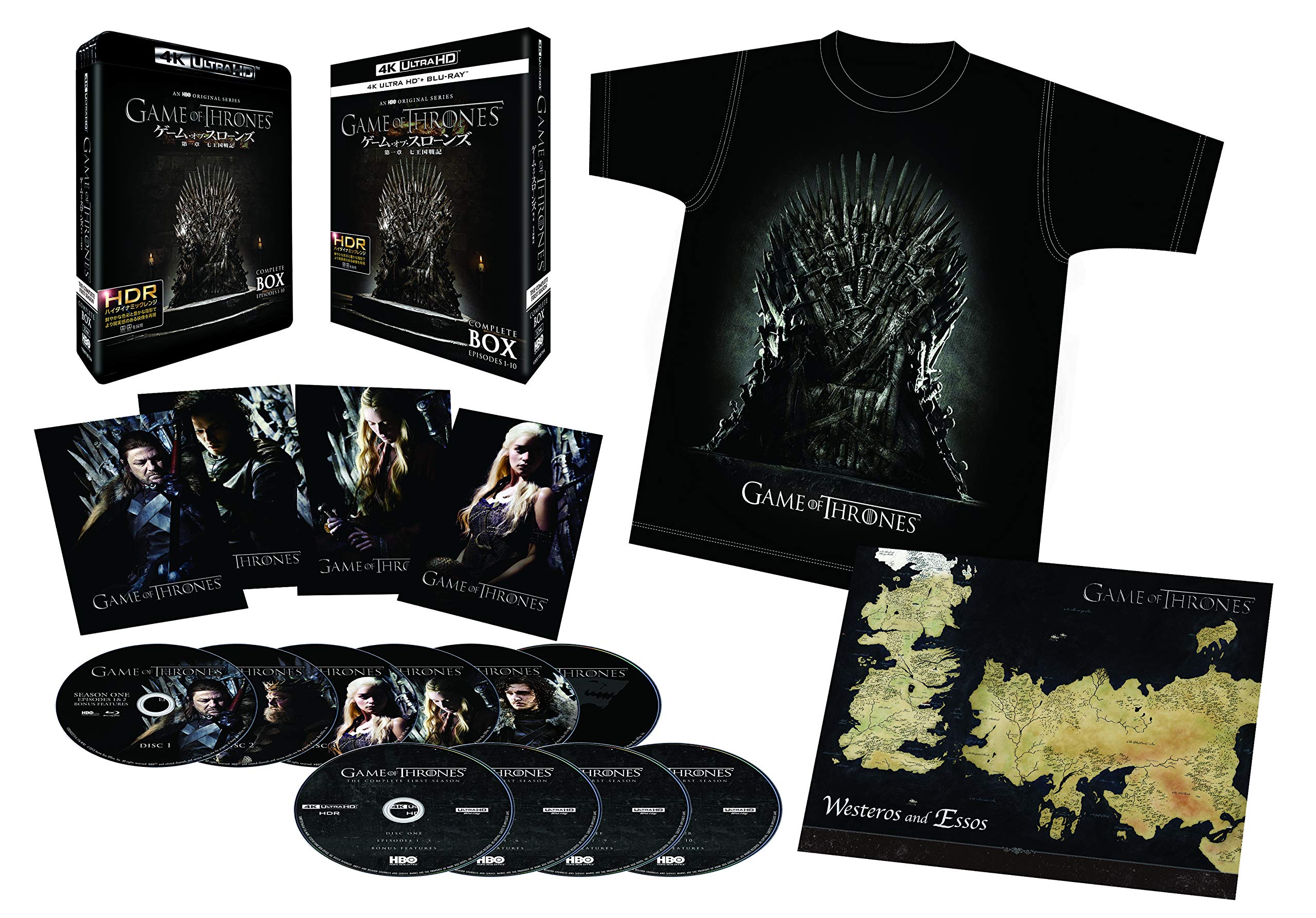 

Игра престолов Сезон А Война семи королевств 4K Ultra HD Полный бокс-сет 1 и Blu-ray (Лимитированное издание/10 дисков) [Блю рей]