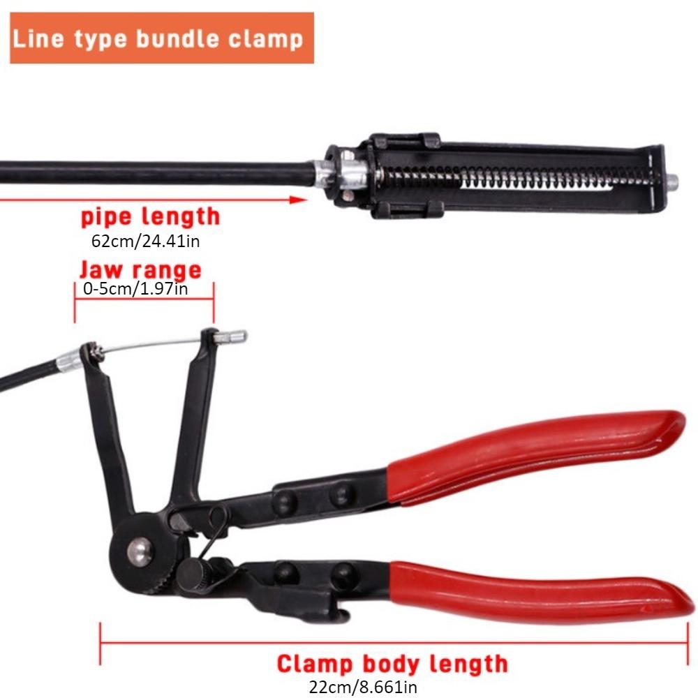 Car water pipe clamp pliers, wrench, pipe bundle pliers, car maintenance tool equipment, bendable water pipe throat pliers