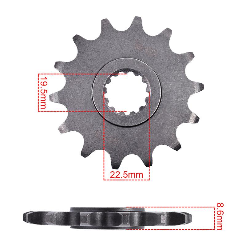 520-14T 520 46T Motor Bike Front Sprocket Gear Wheel for Suzuki DL250 V-Strom 2017- GSR250 GSR250 GSX250 GW250 front 14T