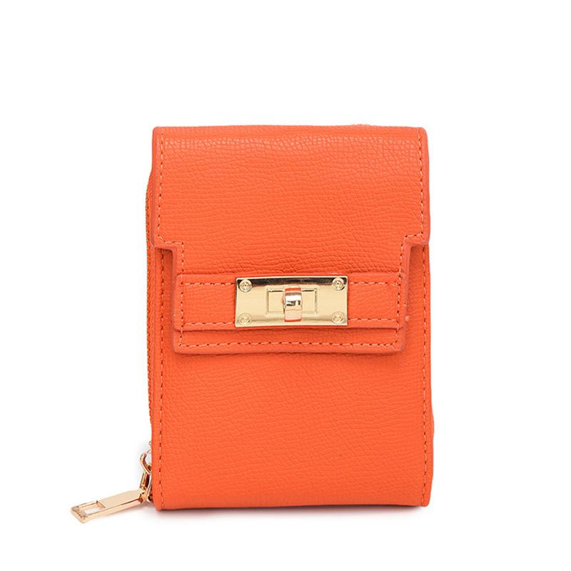 Women's Wallet Women's Small Wallet Women's Simple Texture Folding Fashion Short Clutch Wallet
