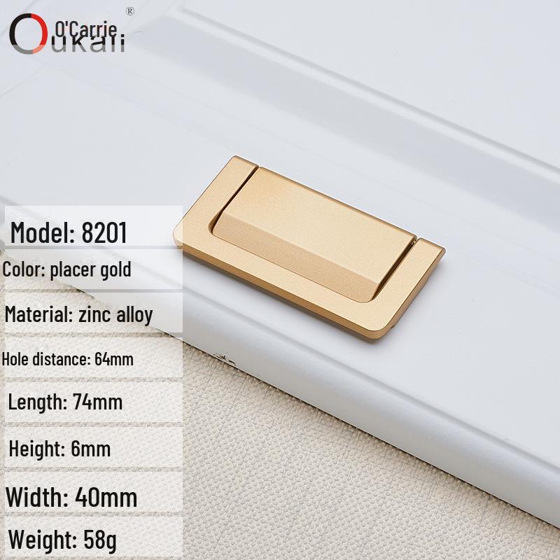 Okali Nordic Gold Handle for Cabinets and Wardrobes