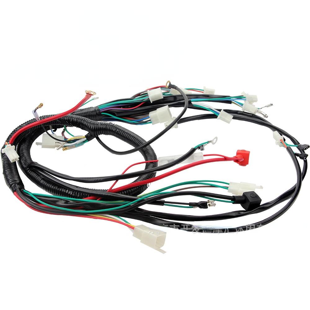 Motorrad Elektrostarter Kompletter Kabelbaum passt für 150ccm 200ccm 250ccm ATV Pit Quad Bike Buggy Go Kart Kabelbaum