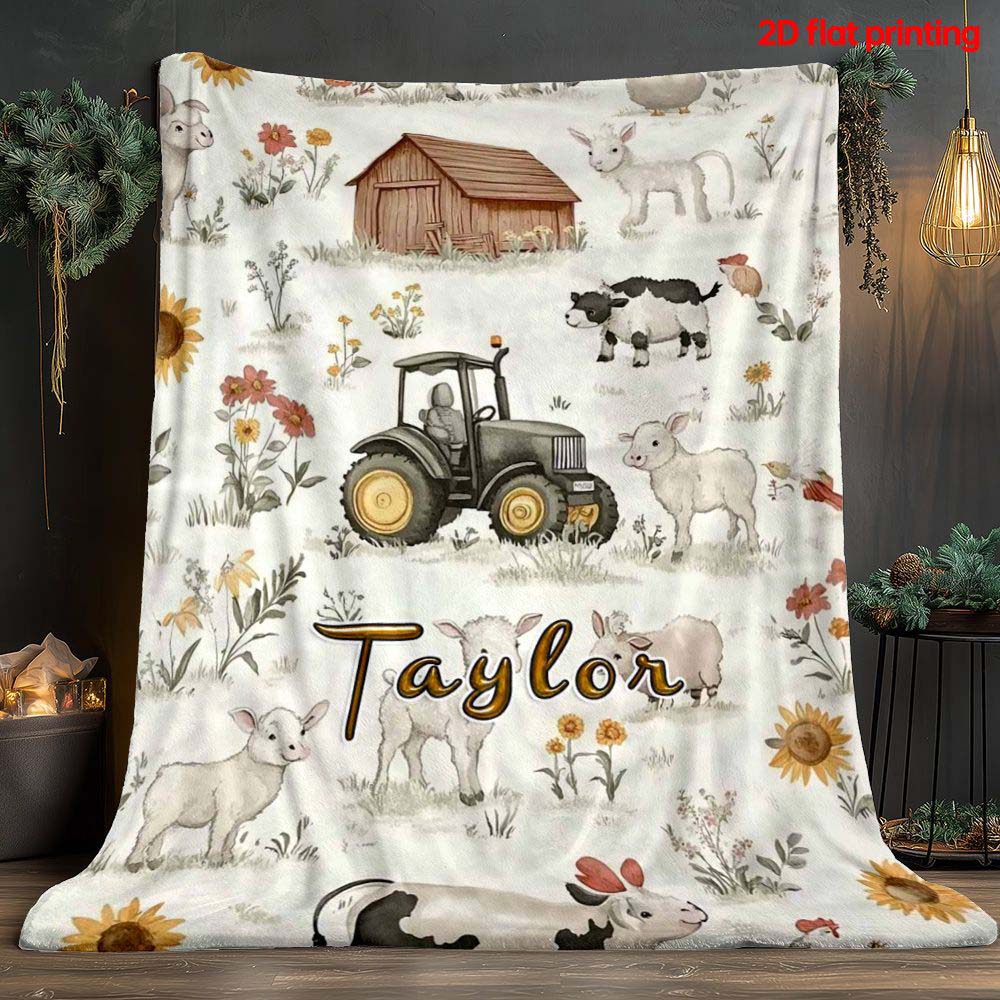 1pc Vintage Cycling Themed Fleece Blanket For Bike Lovers Funny Cycling Quote Decor Throw Blanket