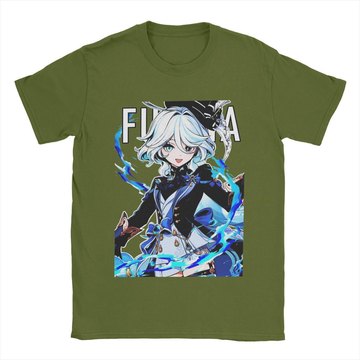 

Men s Furina Genshin Impact T Shirts 100% Cotton Clothing Awesome Short Sleeve Crew Neck Tee Shirt Gift Idea T-Shirts 4XL