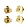 4 Pack Elegant Locking Earring Backs Heart Shaped Ear Jewelry Accessories Earring Plugs Replacement Earring Backs