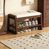 Modern Shoe Changing Stool, Solid Wood Shoe Rack, Long Sitting Stool, Shoe Storage Cabinet, Storage Rack, Entrance Shoe Stool