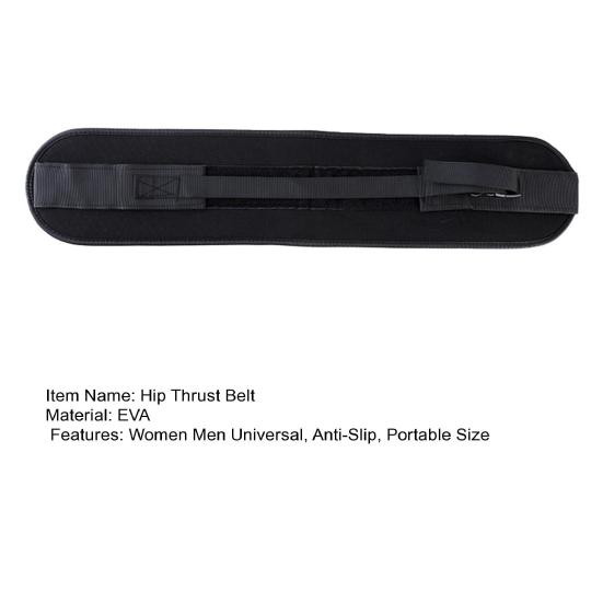 Hip Thrust Belt Adjustable Dumbbells Kettlebells Plates Booty Exercise Band Men Women Glute