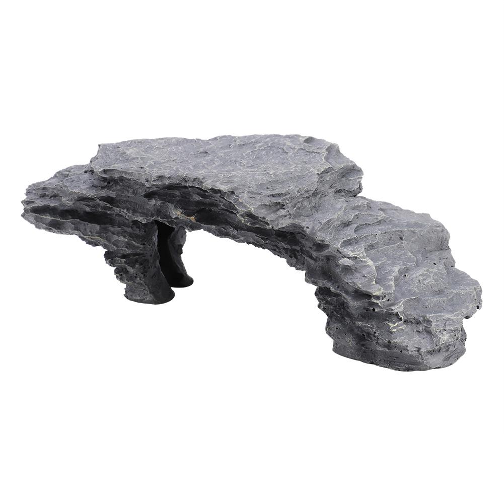 Hiding Cave Aquarium Tortoise Reptile Basking Hide Habitat Decoration Ornament