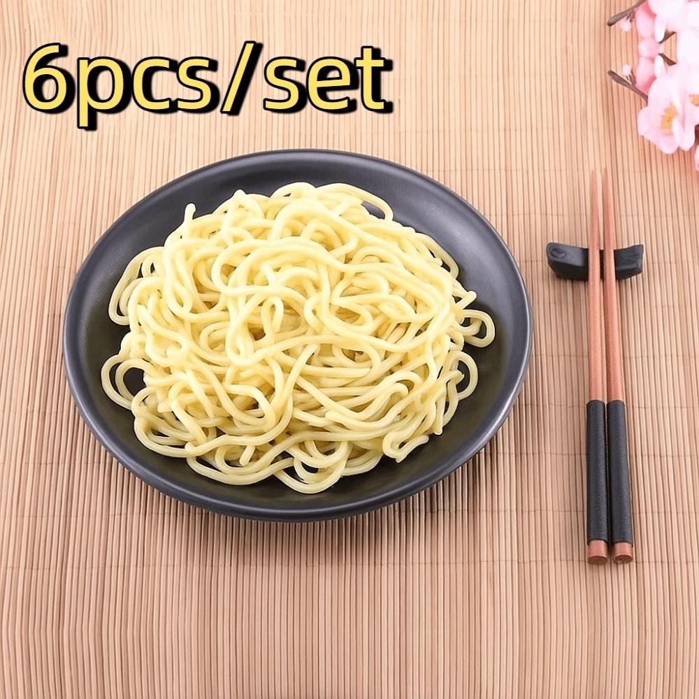 6pcs Imitation Porcelain Round Melamine Plate Japanese Style Appetizer Tray Salad Plate Sushi