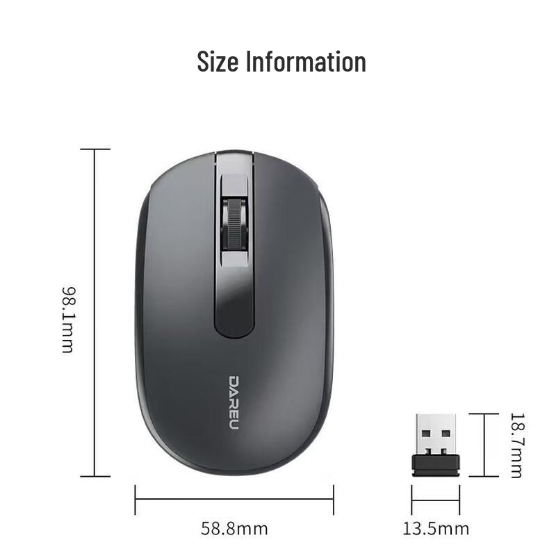 Dareu LM105B Dual-Mode Wireless Rechargeable Mouse