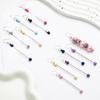 Stylish Beaded Earrings DIY Beadable Dangle Earrings Long Ear Drop Pendant for Women and Girls Jewelry Accessory Gift
