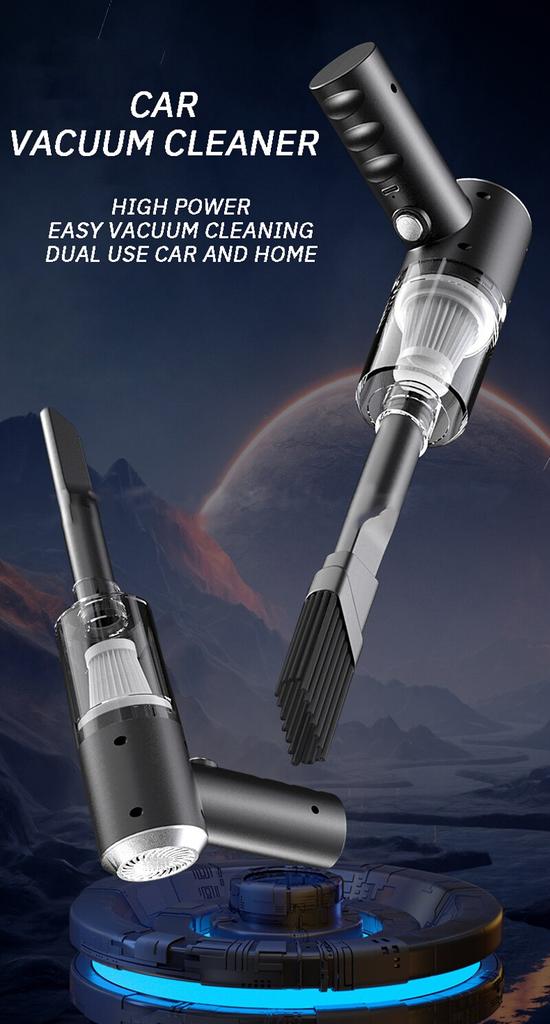 Combination Vacuum Cleaner USB Charging Car Household Vacuum Cleaner Small Car with Fully Automatic High Power Powerful Cleaning