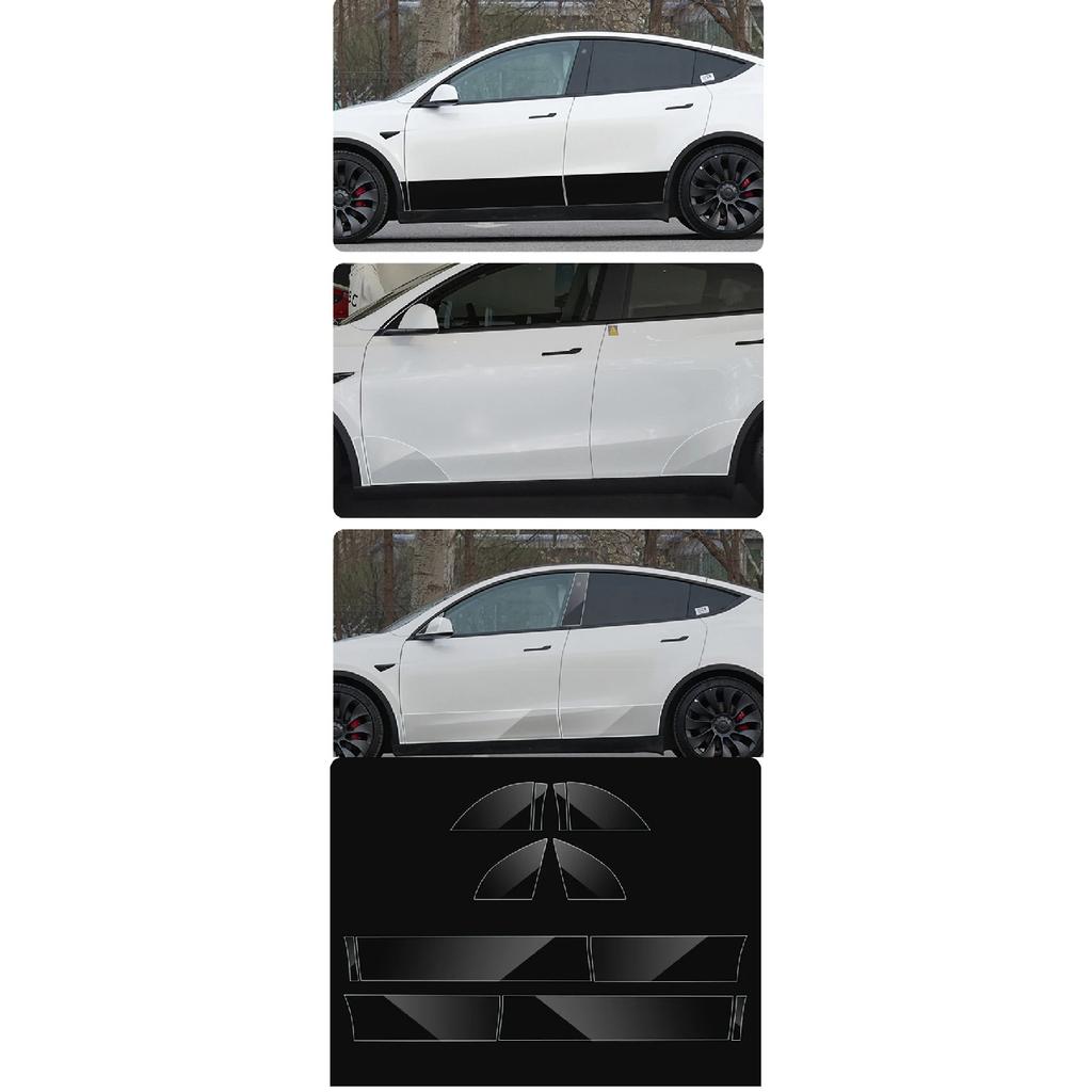 Fit Tesla Model Y Juniper 2025 Front Door Corner Anti-Scratch Film Rear Door Protective Films Invisible Car Clothing TPU Film