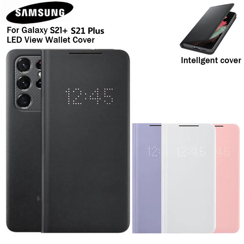 Samsung Custodia Smart LED View Cover Per Samsung Galaxy S21+ S21 Plus Custodia Portafoglio a Libro con LED