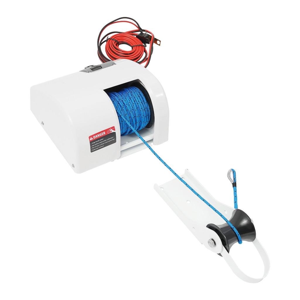 25LBS/45LBS 12V Boat Electric Anchor Winch Marine Saltwater Boat Windlass Kit With Remote Control & Bracket for Anchoring Dropping