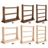 Wooden Jewelry Display Stand with Hook Household Bracelet Storage Rack Multi-Layer Necklace Wood Holder for Closet Dresser