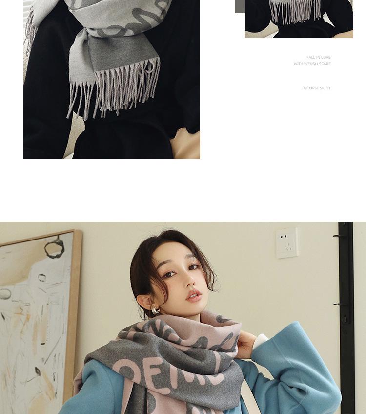 Luos Vielseitiger High-End Damen-Winterschal mit Geschenkbox - Langer, Warmer und Verdickter Schal.