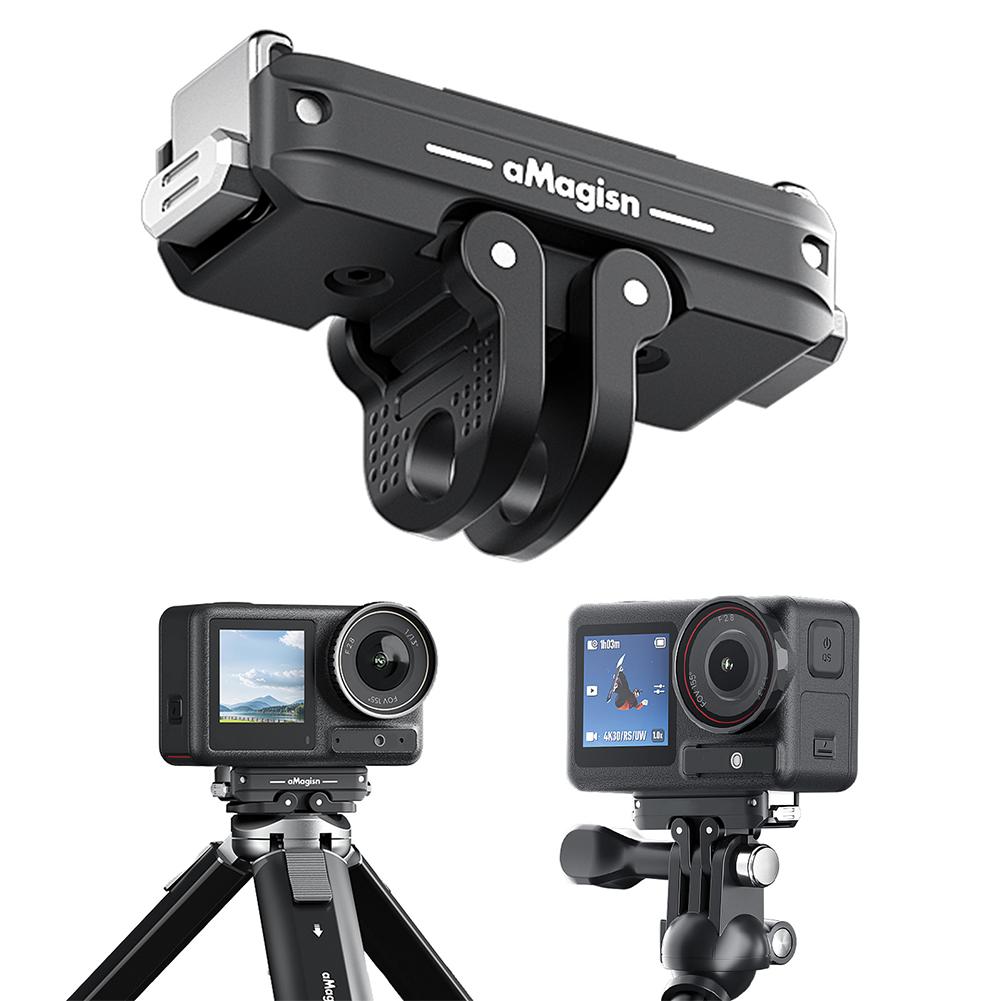 Kamera-Erweiterungshalterung mit 2-Zacken & 1/4-Gewinde Kamera-Schnellwechselbasis Erweiterungsadapter für DJI OSMO Action 5 Pro/4/3