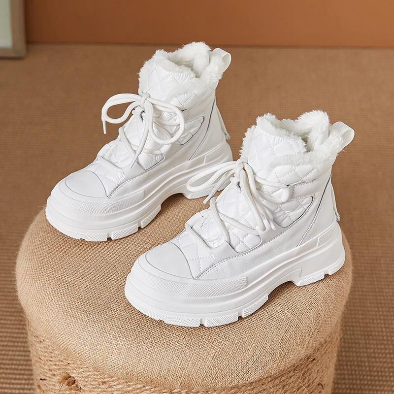 

Men Women Winter Boots LaceUp New Warm Protection for Cold Weather Insulated Material for Winter Comfort Durable for Outdoor Winter Use 40