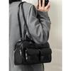 IELGY Koreanische Version der tragbaren Schultertasche im Retro-College-Stil für Damen mit großem Fassungsvermögen, lässig, für Pendler