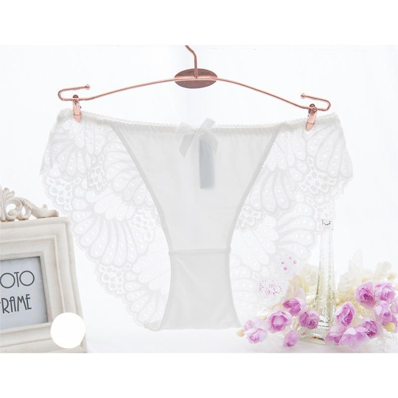 Zvýšení Nízké kalhotky v pase ledové hedvábné spodní prádlo Sexy svůdné spodní prádlo Krajkové kalhotky