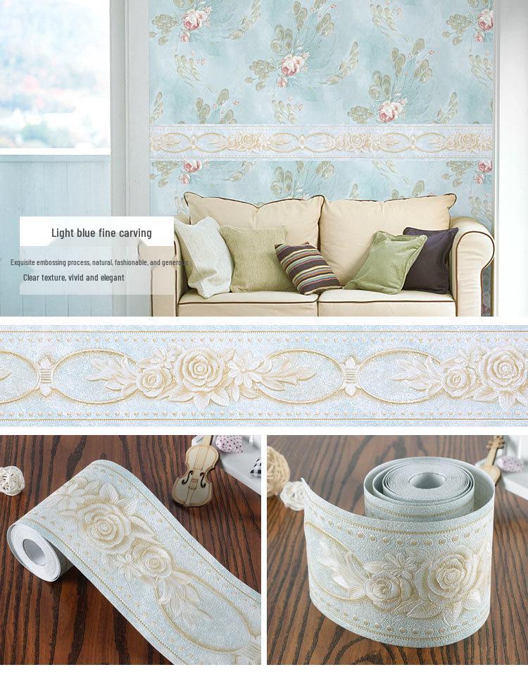 Plintă Decorativă Impermeabilă din PVC și Autocolante de Perete pentru Casă