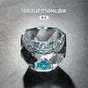 Creative Crystal Faceted Liquor Glasses  Vodka Whiskey Spirits Glasses Turquoise Scales Dispensers Home Sip Glasses Bar Utensils