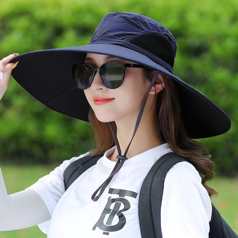 Sommer Sonnenhüte UV-Schutz Outdoor Jagd Angelmütze für Männer Frauen Wandern Camping Visier Eimer Hut Abnehmbarer Fischerhut