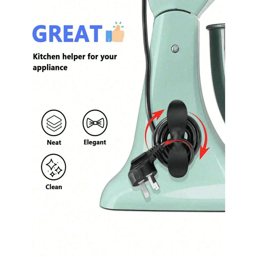 3pcs Solid Color Small Kitchen Appliance Cable Organizer Upgraded Kitchen Power Cord Organizer: No Drill Plug-In Cord Holder
