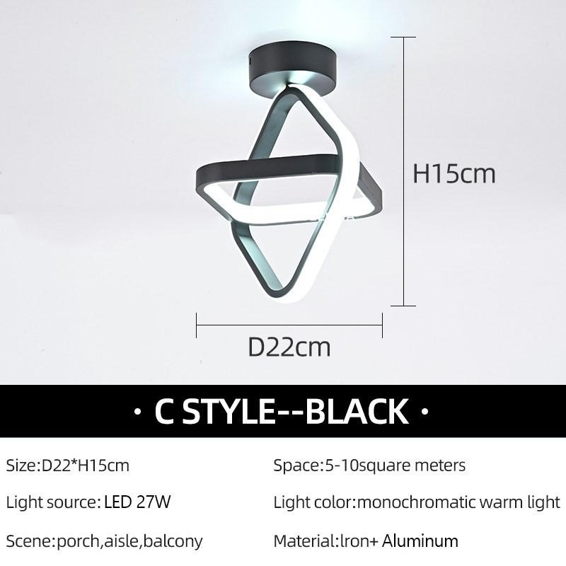 Moderne LED Gang-taklys Nodic Home Lighting Led Overflatemontert for soverom Stue Korridor Lys Balkonglys