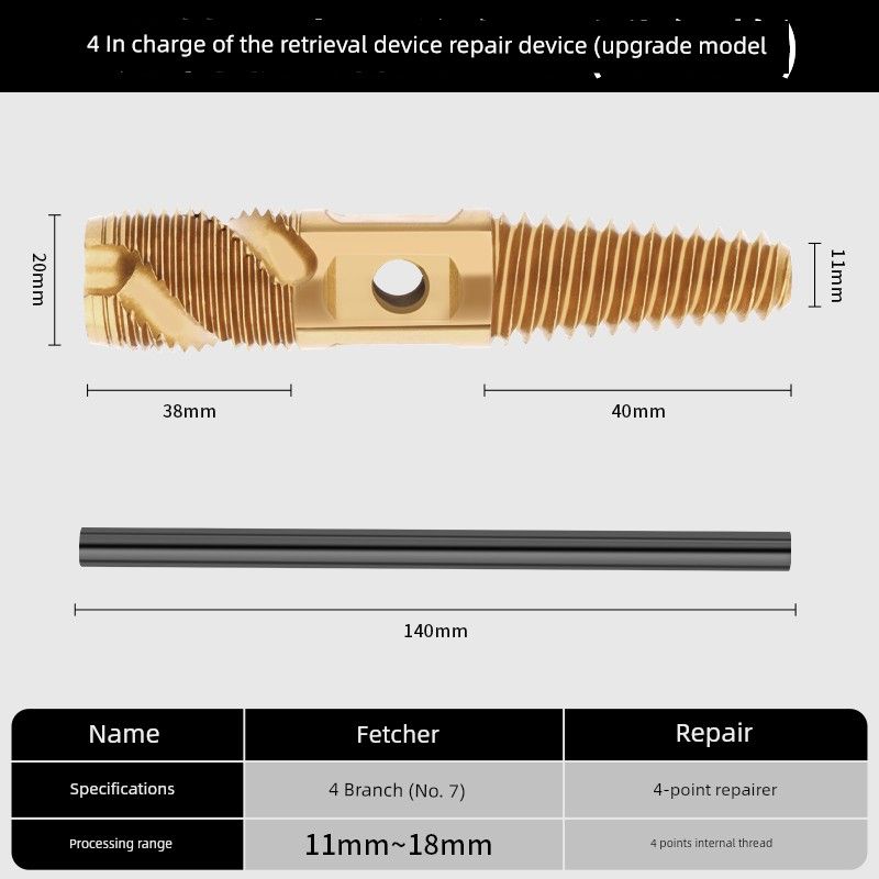 

Зеленый Лесной Экстрактор Сломанная Труба Кран Водопровод Сломанная Резьба Режущая Головка Винт Скользкий Невероятный Ремонтный Продукт Обратный Метчик Задний 4 Breaking pipe removal and repair Handy Gadget