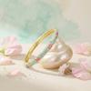 Vintage Emaille Armreif Fünfblättrige Blume Emaille Tropfglas Armreif Party Schmuck