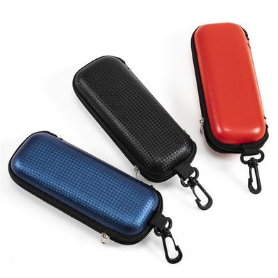 Fashion Small Square Mat Pattern Leather Zipper Glasses Case Eva Packaging Box Sheet Myopia Optical Lens Storage Box
