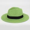 Foldable Colorful Summer Straw Hat Square Buckle Outdoor Beach Travel Breathable