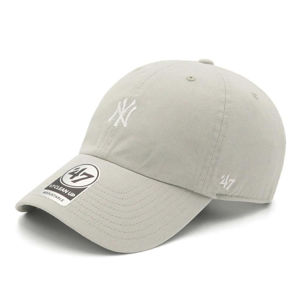 Cap Clean Up MLB Mini Logo NY Grey FREE BR 47 CLEAN UP New York Yankees '47brand '47BRAND