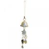 Y2K Purple Pink Jellyfish Key Chain Wind Chimes Star Heart Beaded Keyring for Phone Camera Earphone Case Charm Pendant Keycord